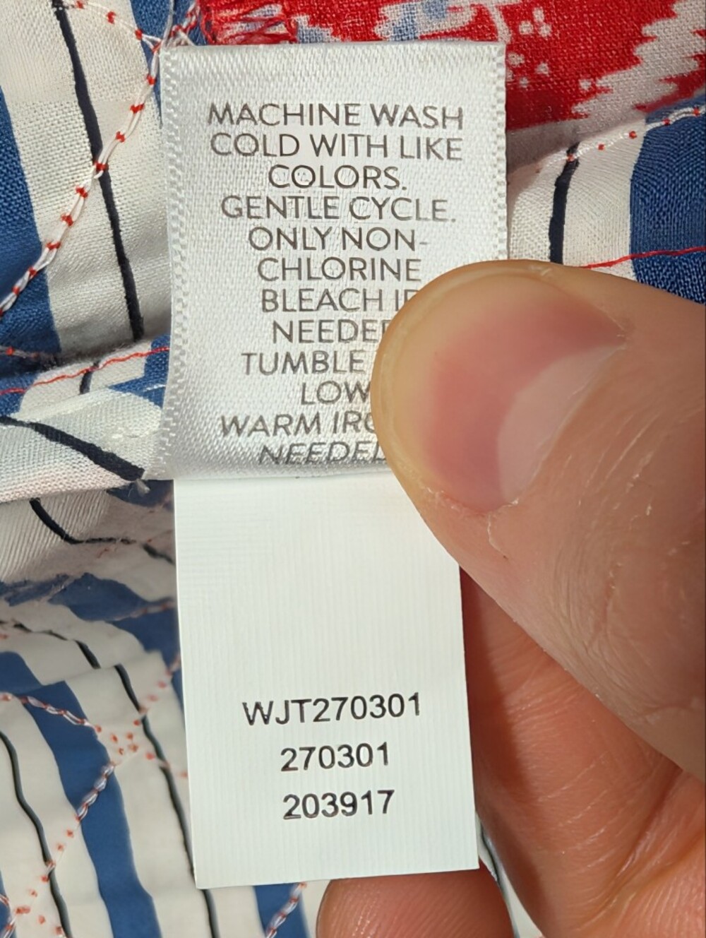 J. JILL Quilted Jacket Red White Blue (Women's 2X) - Picture 6 of 7